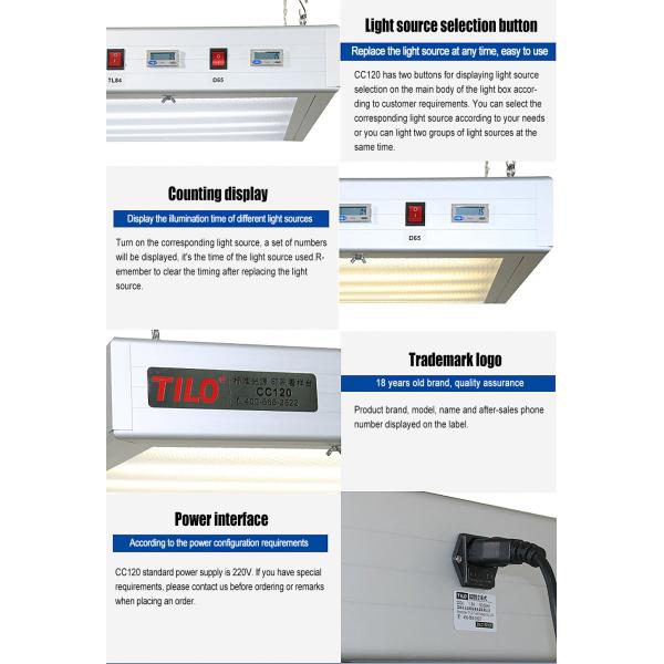 Microcomputer Controlled Color Viewing Light Box CC120-W 45 Degree Stage Optional Accories