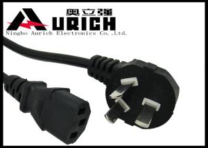 China Standard 3 Pin Plug Electric Dryer Power Cord , Computer Power Supply Cord