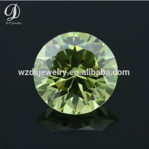 Best AAAAA apple green cz small genuine synthetic loose diamond wholesale