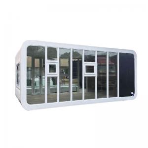 China Luxury White Space Capsule Steel Prefab Home  Apple Cabin Container House for Camping on sale
