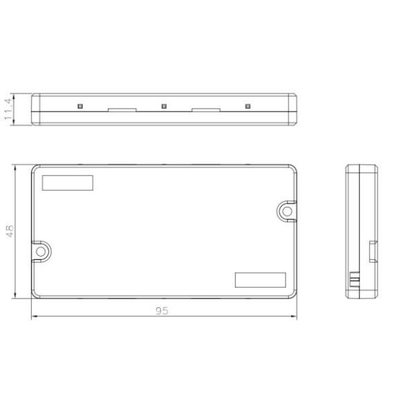 ABS FTTH FTTX Fiber Optical Splice Enclosure For Drop Cable