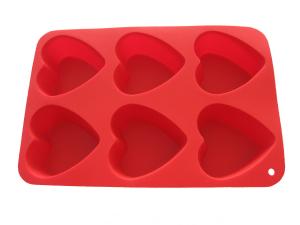 Best Eco Friendly Silicone Heart Cake Mold BPA Free 3D Heart Chocolate Mould wholesale