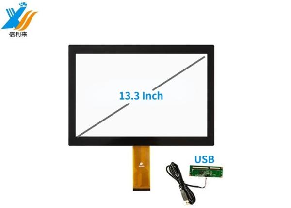 Cheap 13.3'' Industrial Multi Touch Screen Panel With USB And IIC Interface G+G Structure for sale