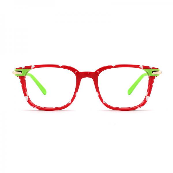 Cheap CE certification Children Eye Glasses Lightweight , Square Acetate Glasses Frame for sale