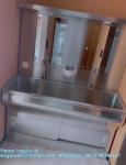 Hand Washing Sink Wash Basin With Automatic Sensor And Mirror Customized Scrub