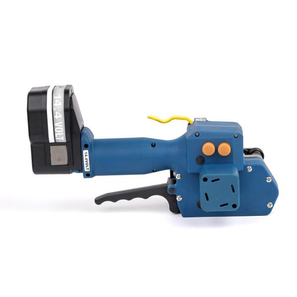 Cheap 3000N Tension Power Li-ion Rechargeable Strapping Tool with Back Up Battery and Seal and Cut Off Function for sale