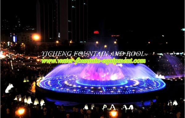 Cheap Musical Outdoor Big Water Fountain Equipment , Interactive Dancing Water Fountain for sale