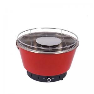 Best 35X24.5CM Portable Outdoor Red Metal Steel Charcoal BBQ Grill With Adjustable Ventilation wholesale