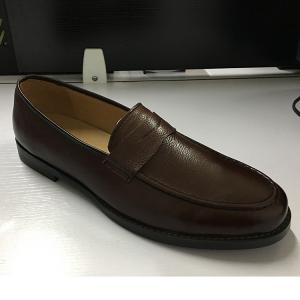 Best Brown Mens Leather Dress Shoes , Fashion Oxford Party Wear Shoes For Mens wholesale