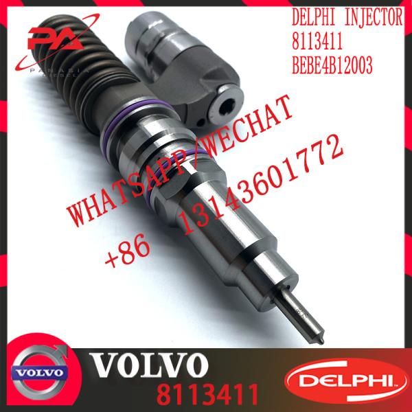 Diesel Engine Fuel injector 8113411 BEBE4B12003 A1 for V-O-L-V D12 3039 US 465 SPEC 345-385 HP