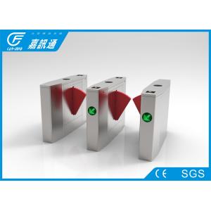 Optical Pedestrian Gate Access Control , Stainless Steel Turnstiles Facial