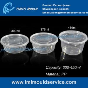 China 300ml or 375ml or 450ml disposable transparent plastic bowl and soup bowl mould on sale