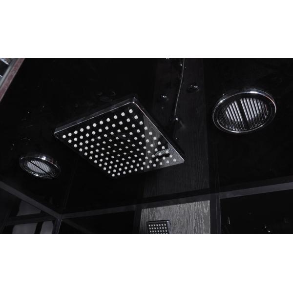 Matt Black Profiles Corner Shower Stall , Corner Shower Cubicles 1200 X 800 X 2200 mm