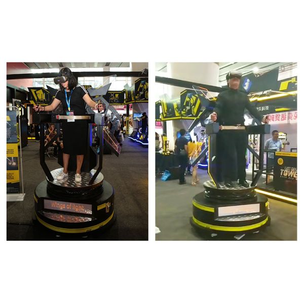 32 Inch Screen Virtual Reality Simulator 9D VR Flight Simulator With Super Wing 360° Rotation