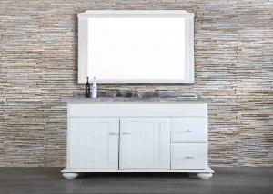 China Granite Custom Bathroom Countertop Long Durability White Extraordinary Design on sale