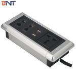 Smart office table mount multi function desk power data socket with USB charger