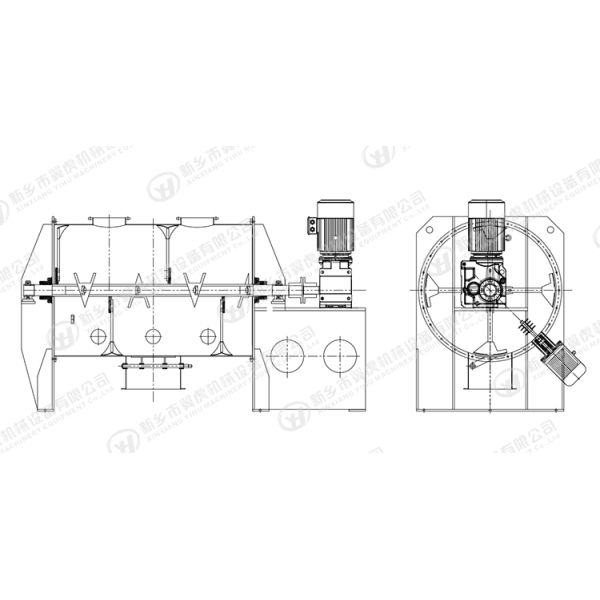 Horizontal Stainless Steel Mixing Machine Plough Detergent Mixer