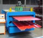 Double Layer Roll Forming Machine for Wall Panel and Tile Roof Panel with PLC