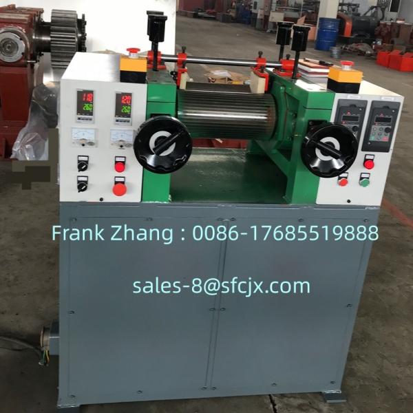 Cheap Variable Speed Control 2 Roll Rubber Mixing Machine , 16" Open Rubber Mixing Mill Customization for sale