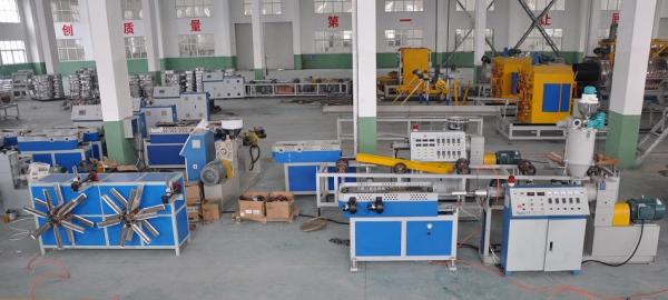 Cheap Single Wall Corrugated Pipe Extrusion Machinery For PP / PE / PVC Pipe for sale
