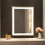 Wall Mounted Framed LED Mirror with Touch Switch and High Output Lighting Source