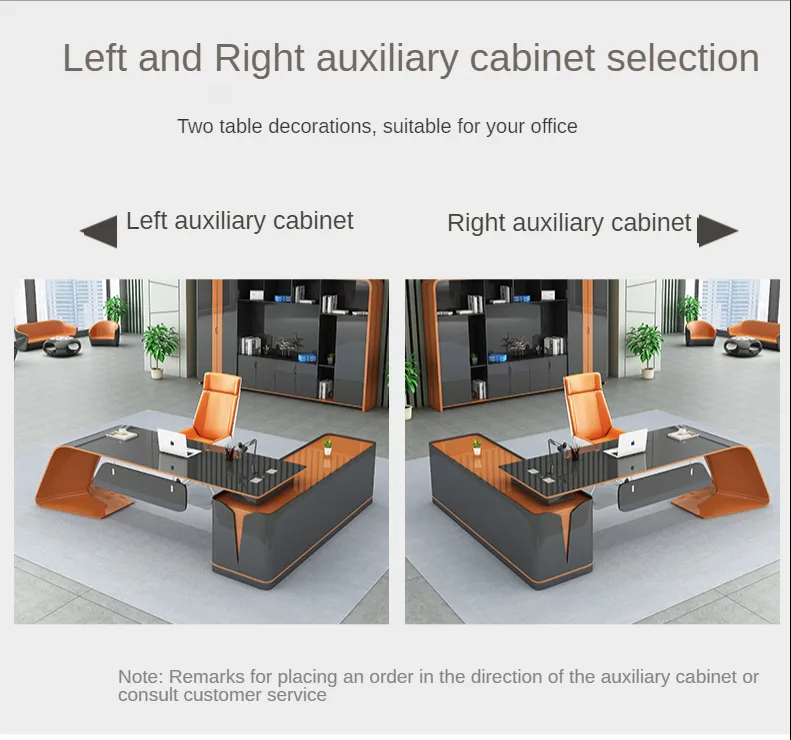 Design Irregular Shape Office Desk in Baking Paint Material with Customized Colors