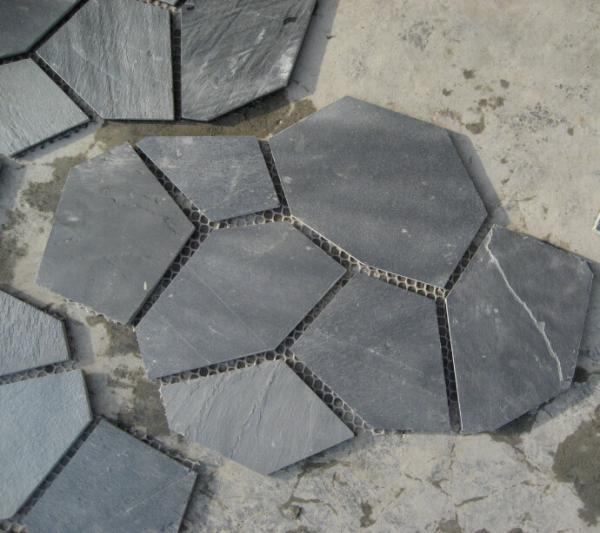 Cheap Black Slate Flagstone Walkway Pavers Patio Stones Flooring Flagstone Wall Landscaping Stones for sale