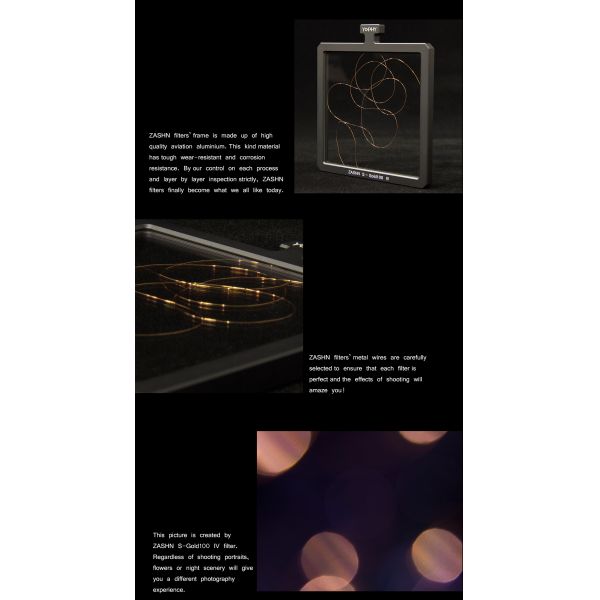 Special Effect Camera Lens ZASHN Filter For Portrait Photography Double Sided