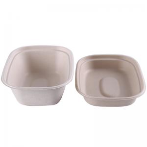 Best FDA Sugarcane Bagasse Takeaway Food Containers 6x6&quot; Refrigerable wholesale