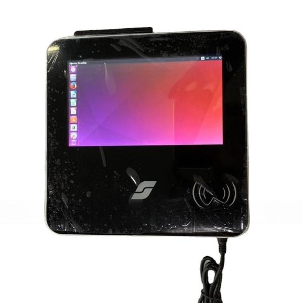 Cheap Small 7 Inch Touch Screen Monitor With CPU J1900 Linux Windows OS PC Fanless With RFID NFC Reader for sale