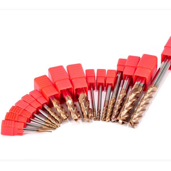 Factory Sales HRC55/60/65 Tungsten Carbide End Mill Cutter 4-Flute CNC Metal Milling TiSiN Coating ODM OEM for Metal Processing