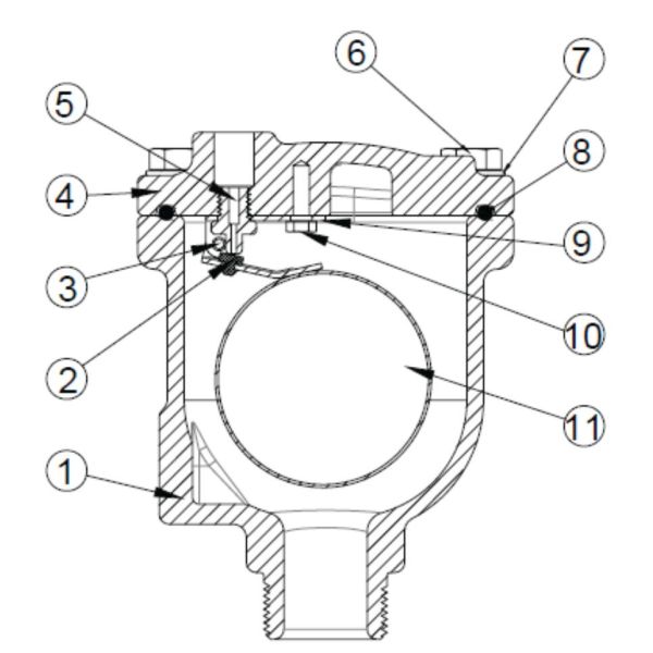 Blue Exopy Coated Float Air Vent Valve With Ductile Iron Body , High Performance