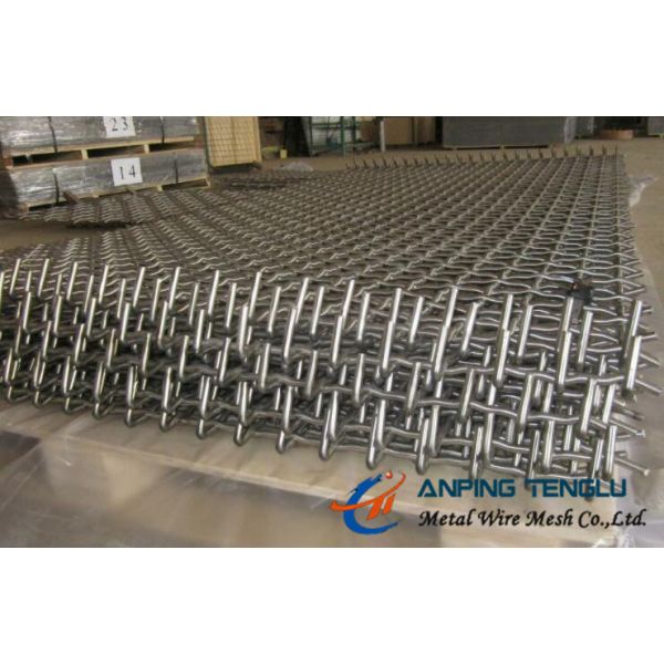 Crimped Sieving Wire Mesh Used for Vibrating Screen in Mining Industry