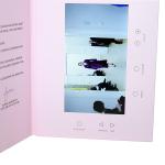Customized Video In Folder Digital LCD 2.4 Inch With Rechargeable Lithium