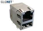 Magnetic RJ45 Connector with LED Light Pipes Rj45 Modular Jack with USB 2.0