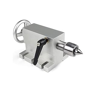 CNC Lathe 4th Axis Tailstock K11 80mm 3 4 Jaw Chuck Index Dividing Head
