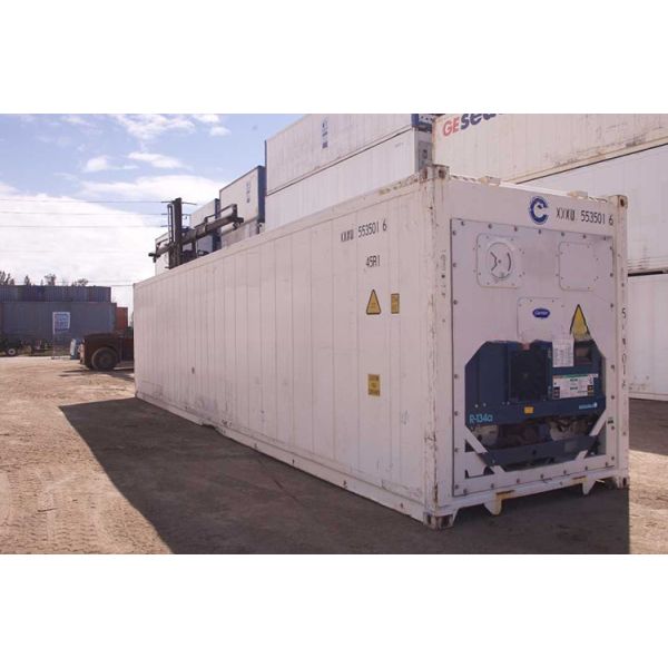 Used 20ft Refrigerated Reefer Cargo Container with External Dimensions 6058 x 2438 x 2591 mm