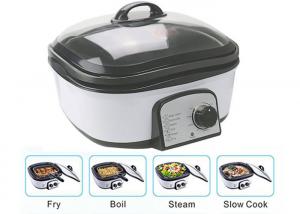 Best Slow Small Electric Multi Cooker Glass Cover With Stainless Steel Steamer Rack wholesale