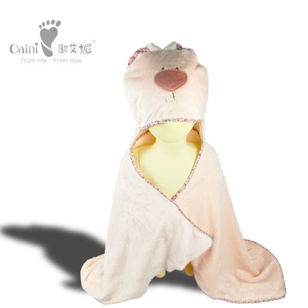 Customised Huggable Baby Pink Bear Outerwear PP Cotton Infant Outerwear