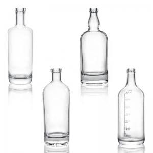 China CROWN CAP Sealing 200ml Clear Round Glass Bottles for Carbonated Drinks in Bulk on sale