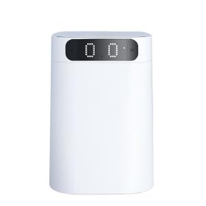 Touchless Smart Trash Can 17.5L White Color Rectangular Auto Self Packing Garbage Cans for Kitchen Motion Sensor Dustbin