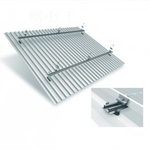 Best Open Field 10-12um 6005-T5 Aluminum Slotted Rail Extruded Roof Mounting Silver Anodizing wholesale