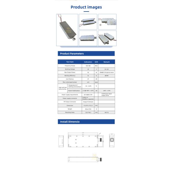 400-700mhz 50W Anti Drone Lora Module Counter Fpv Module 300-6000mhz 100W anti drone system anti fpv 250-400mhz 50W 100-1100mhz