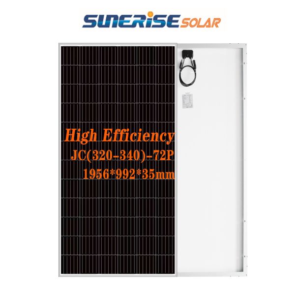 Blue 1956*992*35mm 72PCS 46.9V 335W Poly Solar Panel