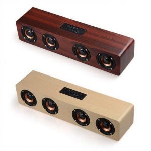 Best 4000mah Wooden Bluetooth Wireless HIFI Speaker Portable Music SoundBar AUX Handsfree for TV wholesale