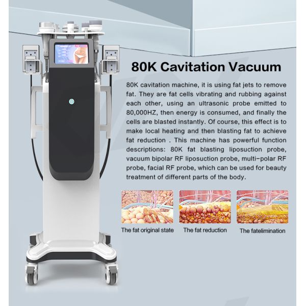 AS82 RF Fat Burning 3D Vacuum Cavitation Machine Cellulite Removal Skin Firm