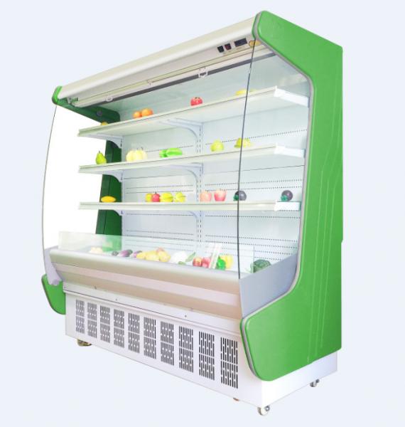 Cheap Commercial supermarket multi deck refrigeration refrigerated wall cabinet multideck open chiller for fruits and vegetab for sale