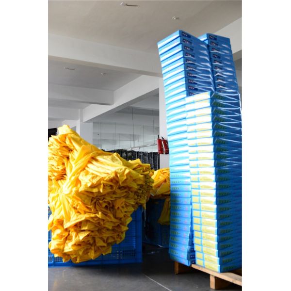 R101-Y 100% Water Proof Rain Jacket Pant PVC Polyester Hooded RAINWEAR for Adults