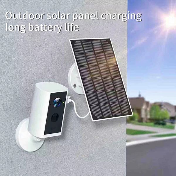 Outside Home Smart Wireless Wifi Camera With 5000mAH Rechargeable Battery