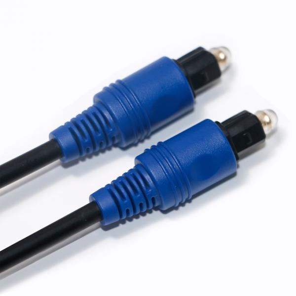 Factory Price Brand New Toslink Digital Optical Fiber Cable PVC Rope Plated Blue Shell HiFi Sound For Home Theatre